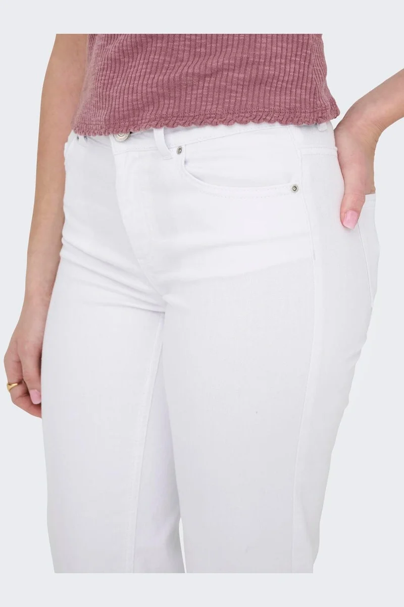 Only - Onlblush Mid Straight Dot - 4641415 White