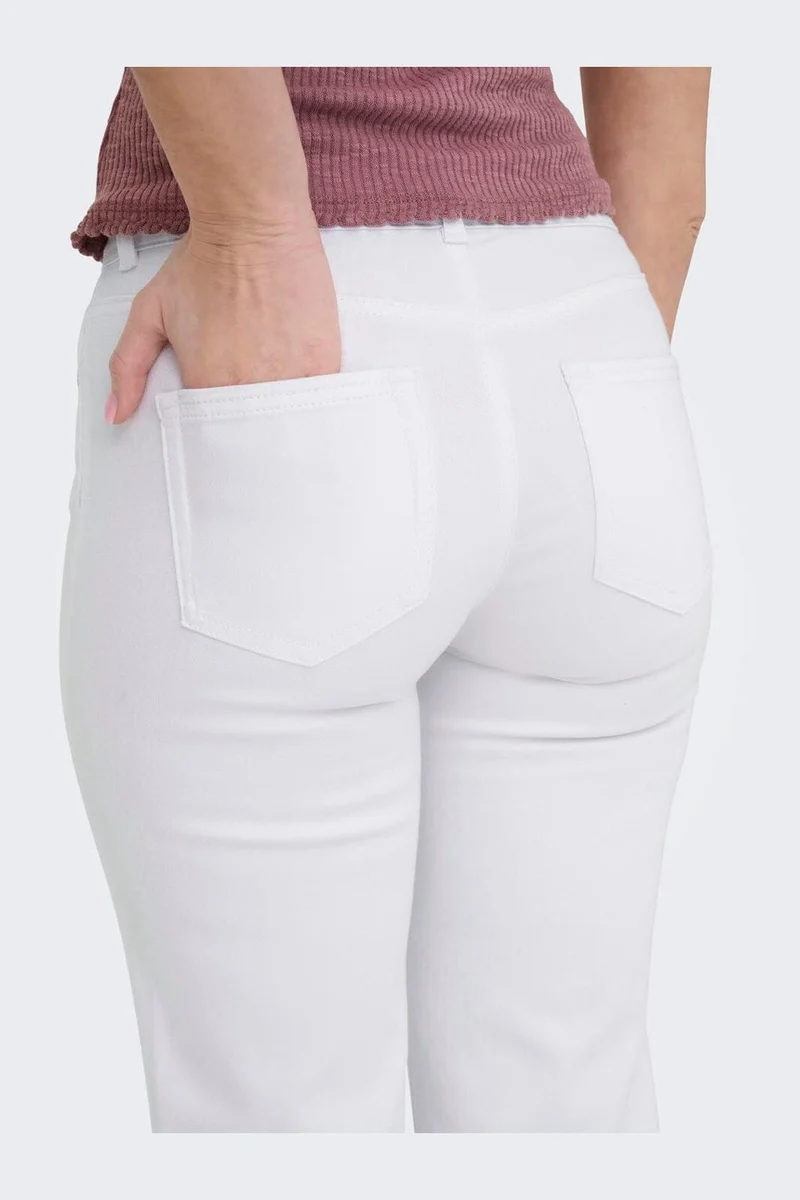 Only - Onlblush Mid Straight Dot - 4641415 White