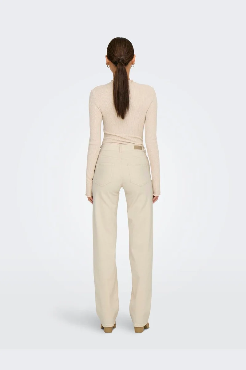 Only - Onlblush Mid Straight Dot - 4641414 Ecru