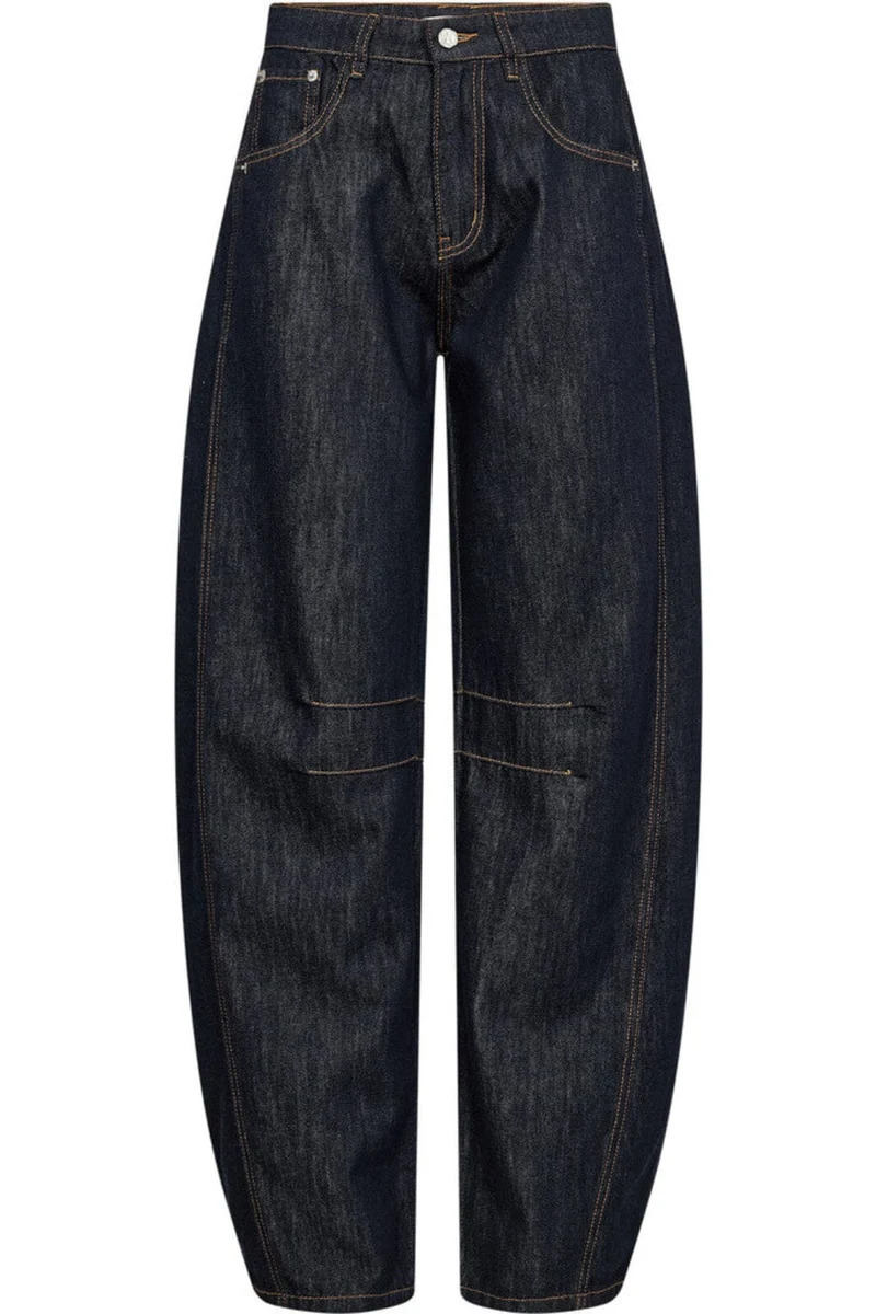 Haute L'Amitié - Drew Barrel Panel Jeans Unwashed HL10569 - Unwashed Denim