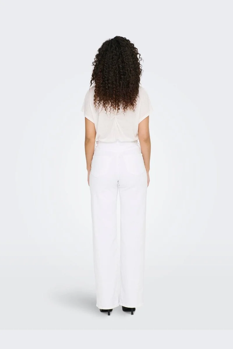 Only - Onljuicy Wide Leg Rea - 4168130 White