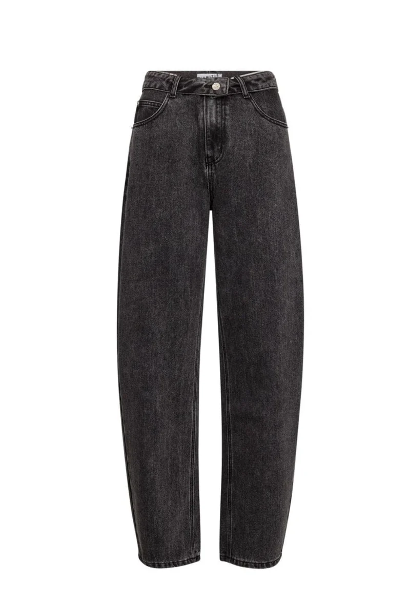Haute L'Amitié - Barrel Flip Waist Jeans HL10500 - Black