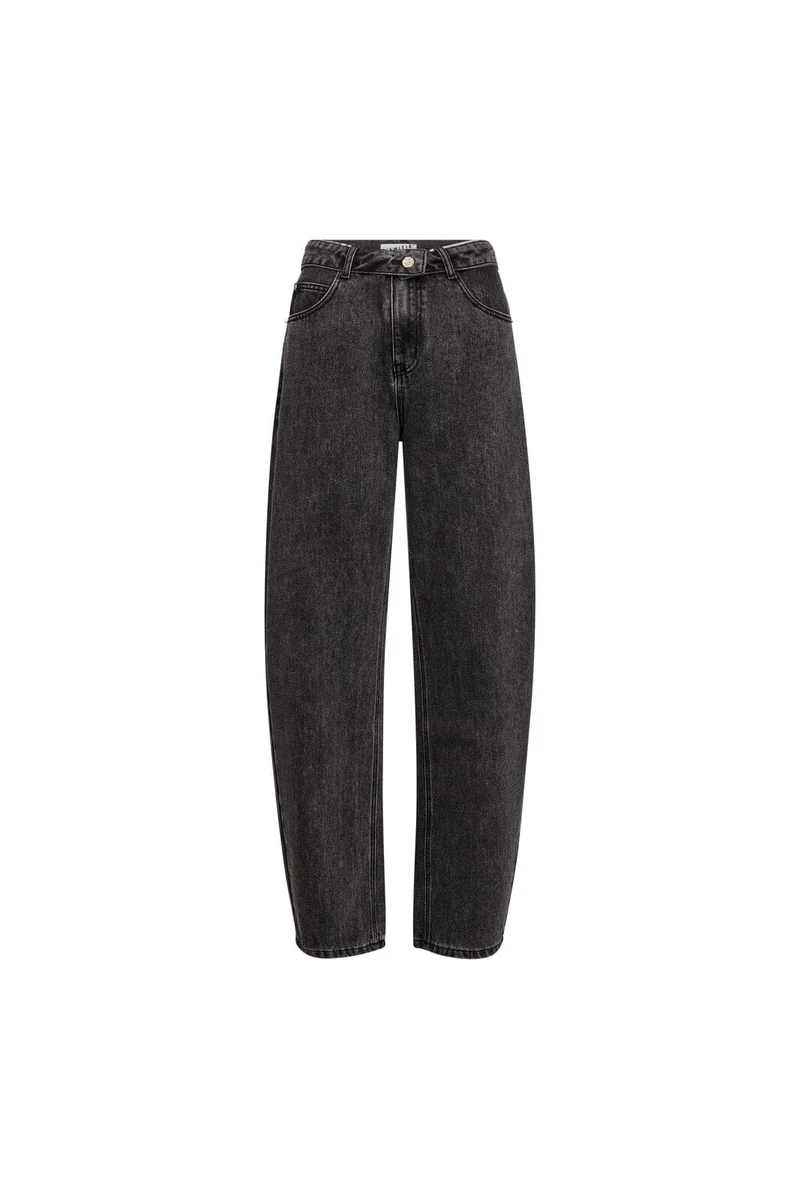 Haute L'Amitié - Barrel Flip Waist Jeans HL10500 - Black