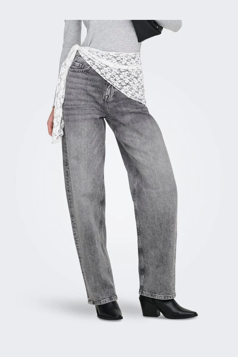 JDY - Jdybailey Barrel Jeans Mg - 5074359 Medium Grey Denim