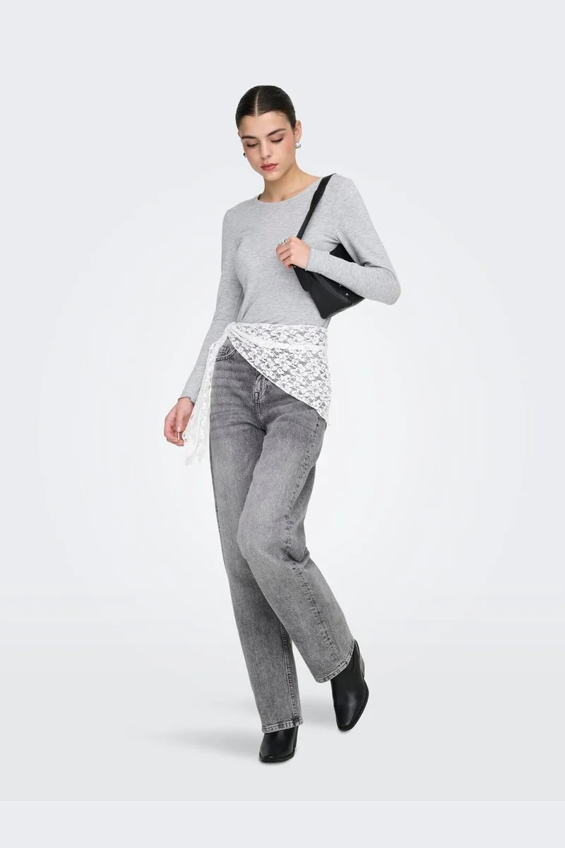 JDY - Jdybailey Barrel Jeans Mg - 5074359 Medium Grey Denim