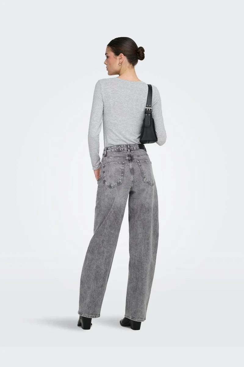 JDY - Jdybailey Barrel Jeans Mg - 5074359 Medium Grey Denim