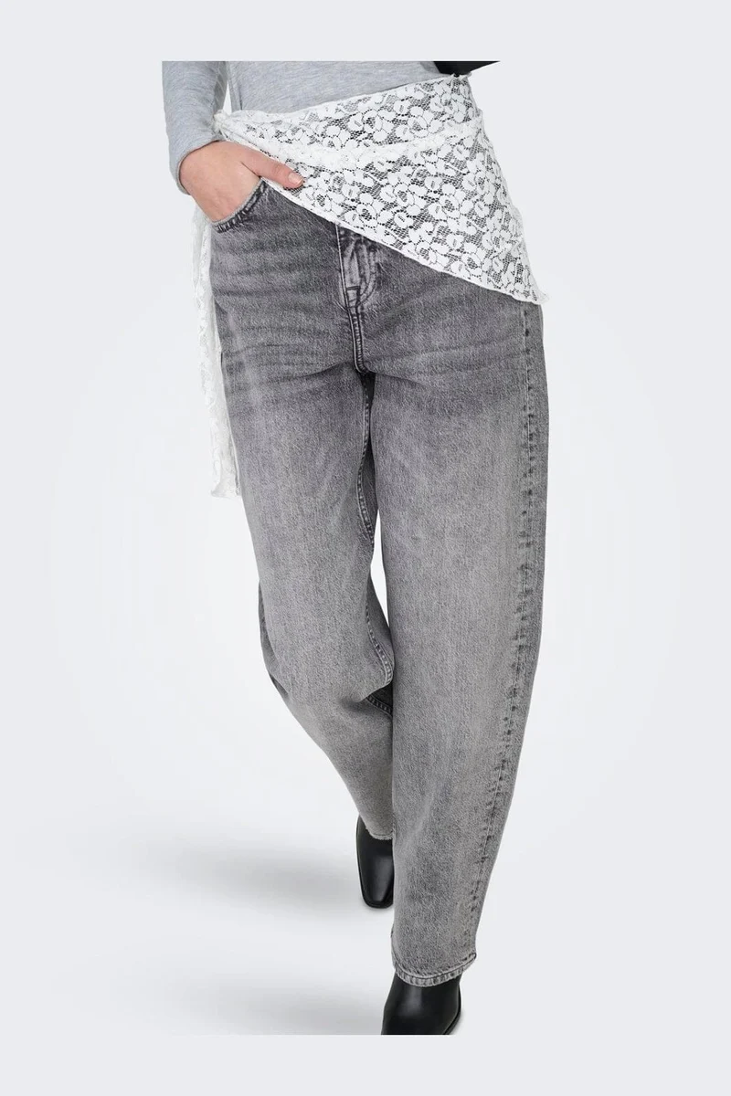 JDY - Jdybailey Barrel Jeans Mg - 5074359 Medium Grey Denim