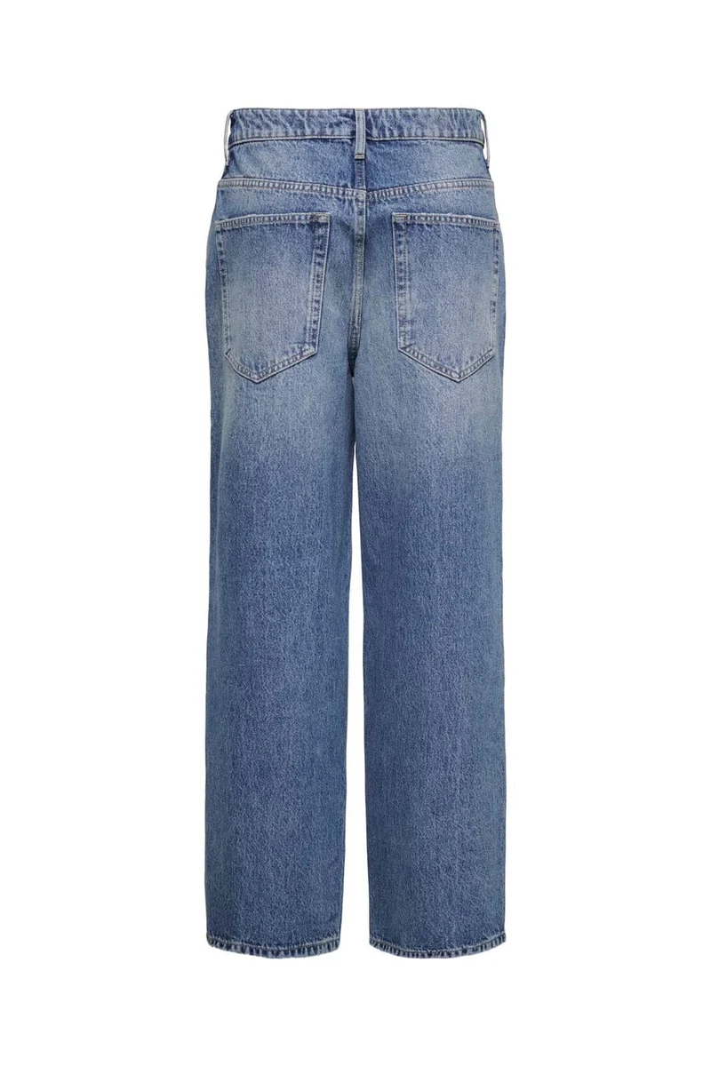 Only - Onlamber Lw Destroy Ovs Baggy Dot - 5016897 Medium Blue Denim