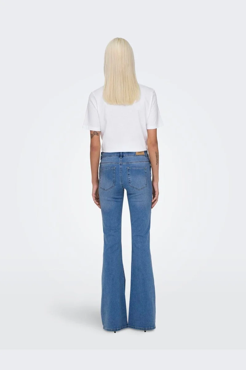 Only - Onlreese Reg Retro Flared Box - 5010777 Medium Blue Denim