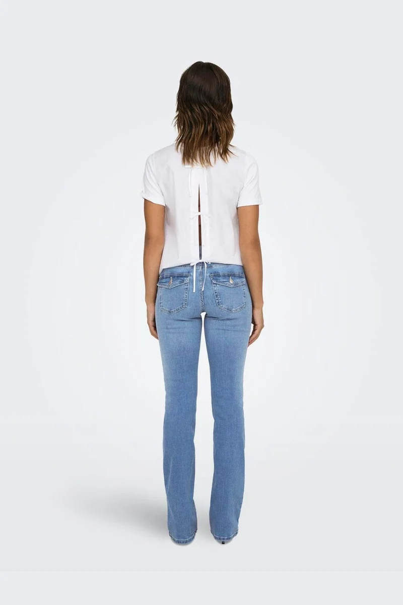 Only - Onlblush Back Pock Fla Tai222 Dnmnoos - 4665682 Medium Blue Denim