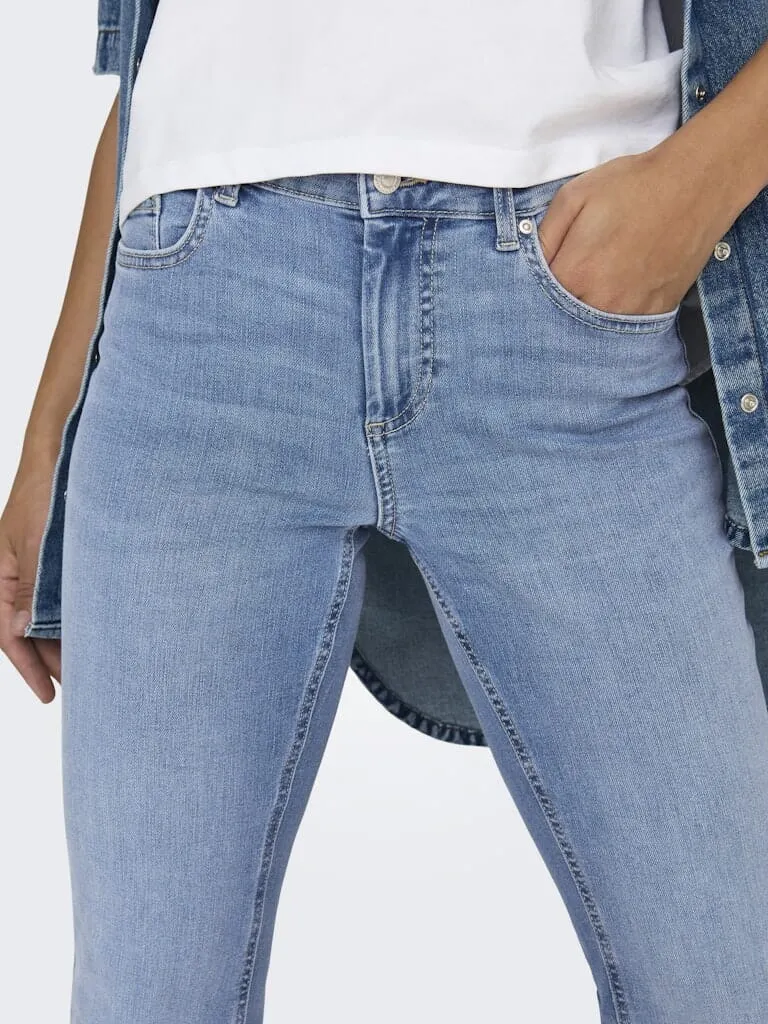 Only - Onlblush Back Pock Fla Tai222 Dnmnoos - 4665682 Medium Blue Denim