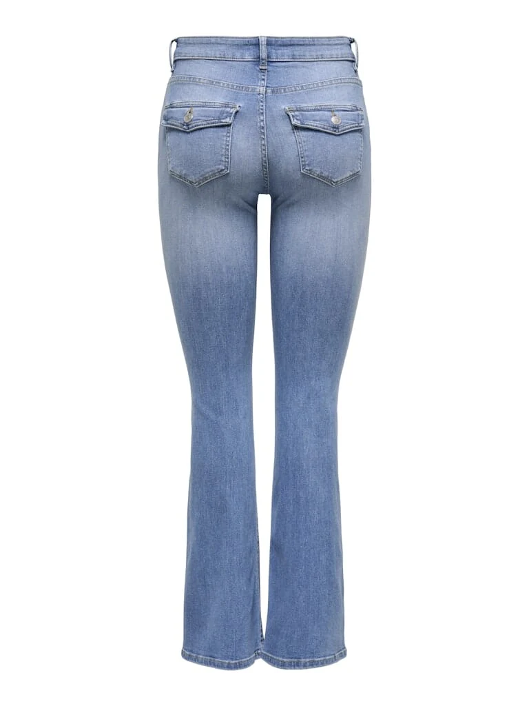 Only - Onlblush Back Pock Fla Tai222 Dnmnoos - 4665682 Medium Blue Denim
