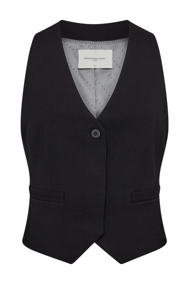 Copenhagen Muse - Tailor-Waistcoat 201671 - Black