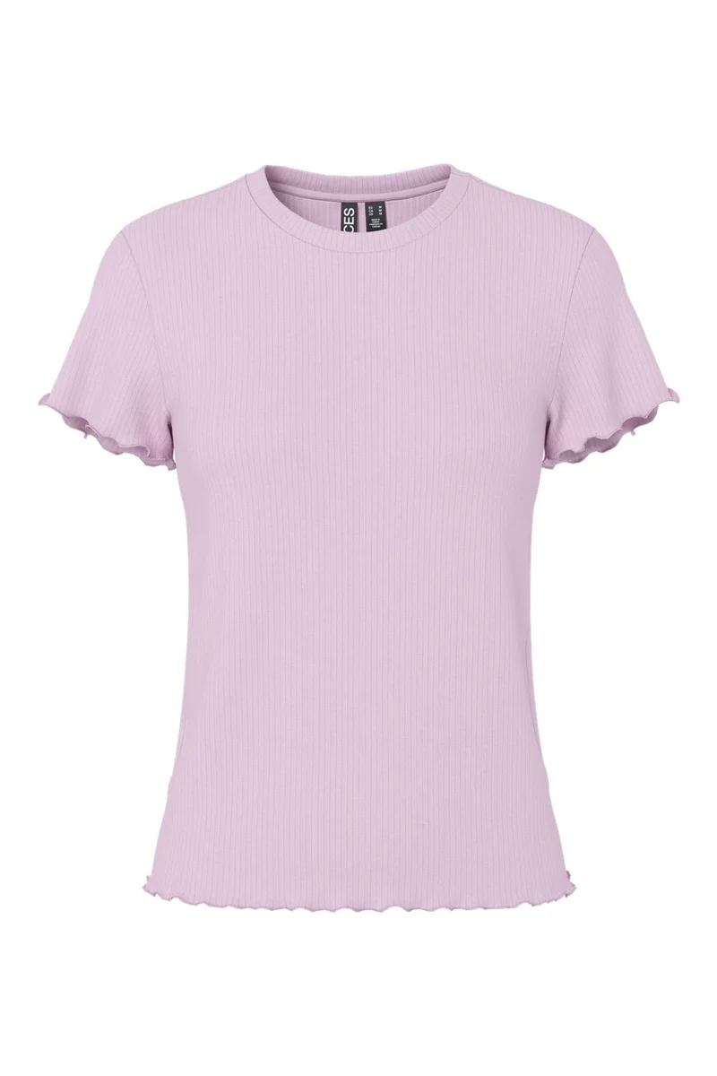 Pieces - Pcnicca Ss O-Neck Top - 4902436 Winsome Orchid