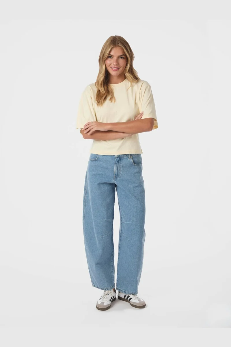 Neo Noir - Asha Boxy Tee 164418 - 416 - Butter Yellow