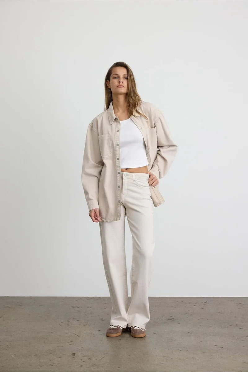 Noisy May - Nmyolanda Straight Jeans Color - 4920927 Pumice Stone