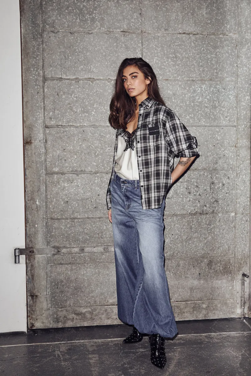 Haute L'Amitié - Denim Harem Pant HL10617 - Bleached Denim
