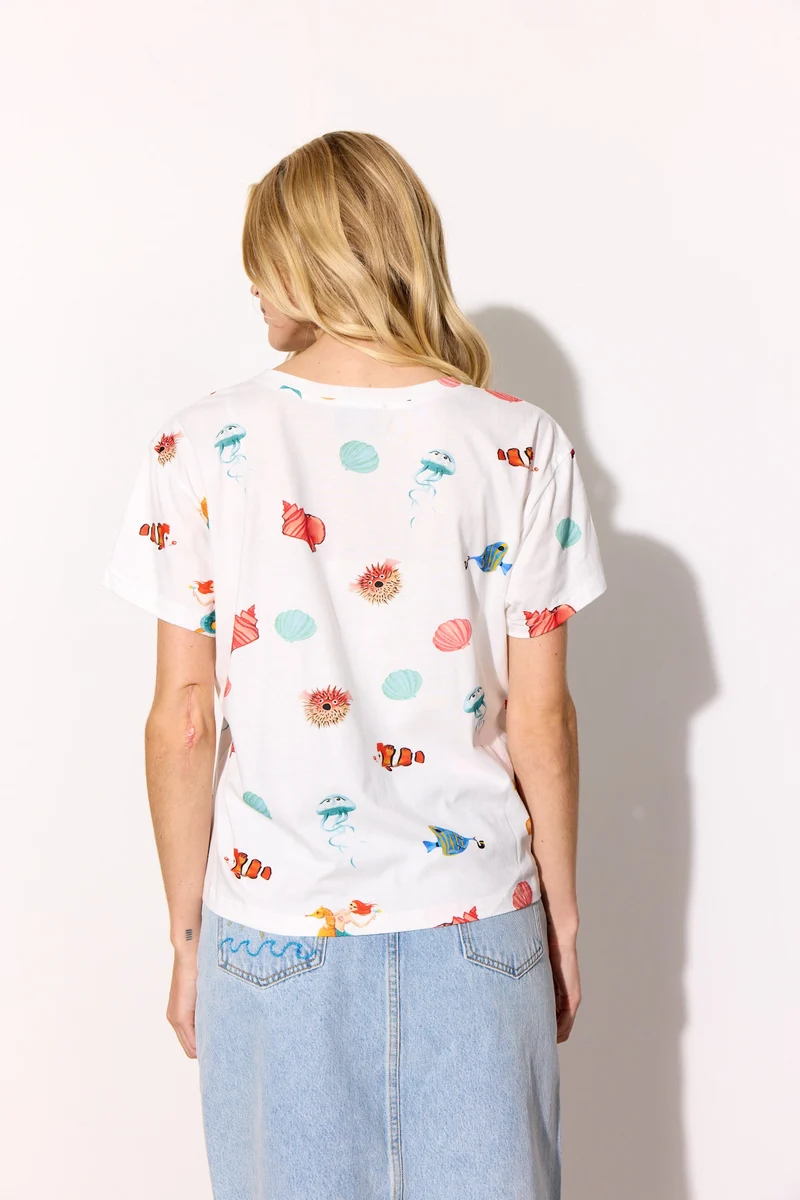 Hunkøn - Azura T-Shirt 26012 - White Ocean