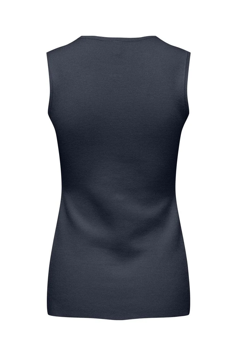 Only - Onlevelin Life Sl Vest Cc Knt - 4981553 Navy Blazer Silver Button