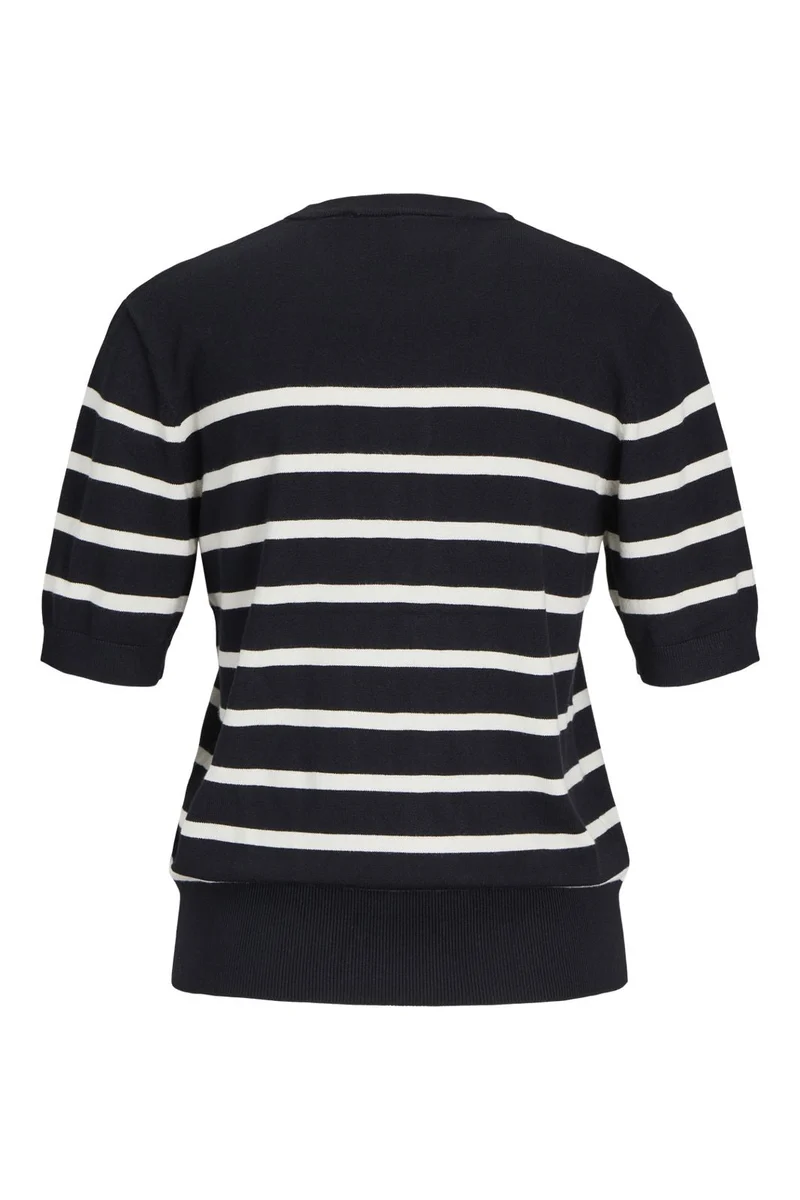 Jjxx - Jxlayla Comfy Ss Knit - 4480602 Black /Vanilla Ice