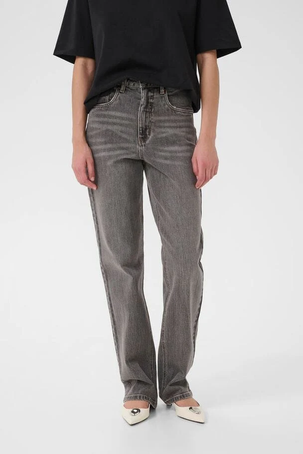 Gestuz - Gzjade Straight Jeans 10910808 - 102235 - Washed Light Grey