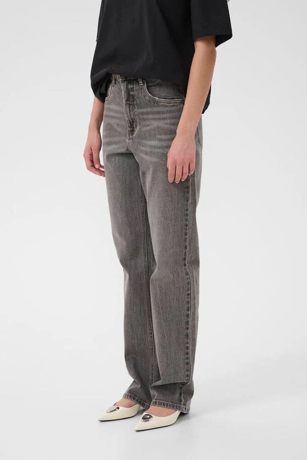 Gestuz - Gzjade Straight Jeans 10910808 - 102235 - Washed Light Grey