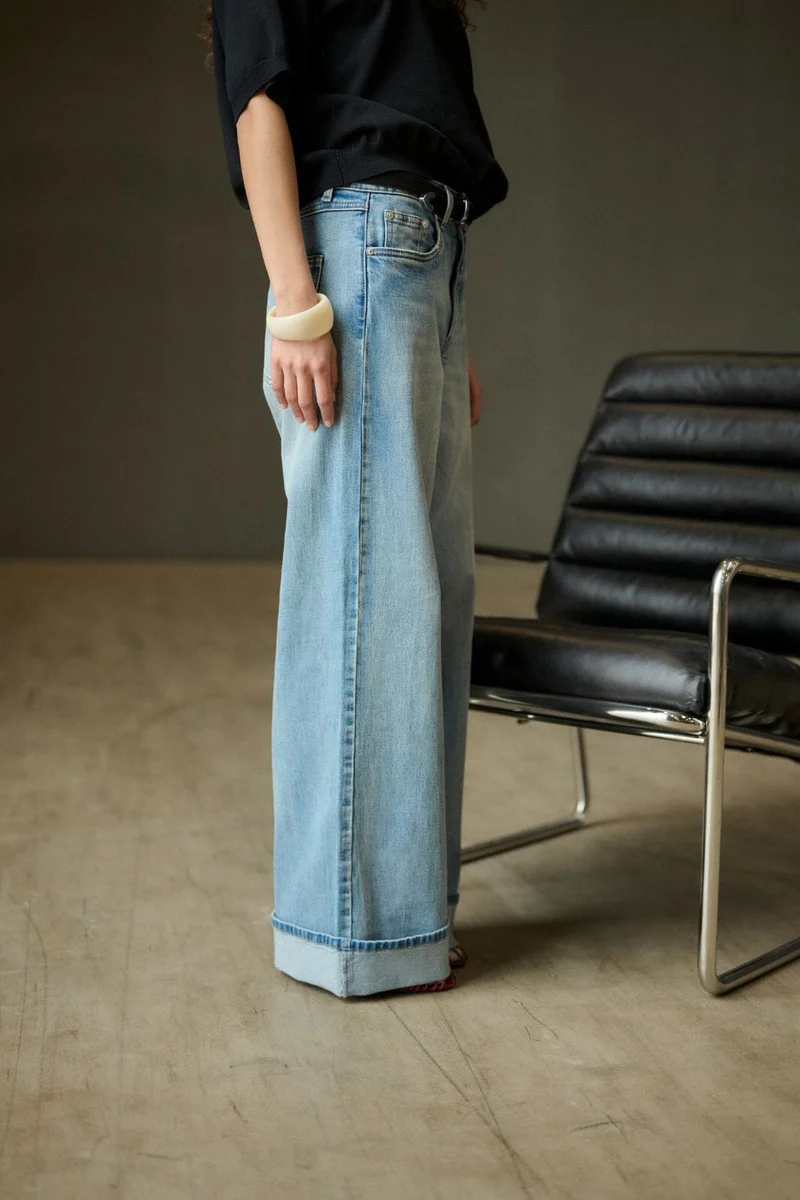 Gestuz - Gzsara Wide Jeans 10910809 - 104590 - Washed Blue