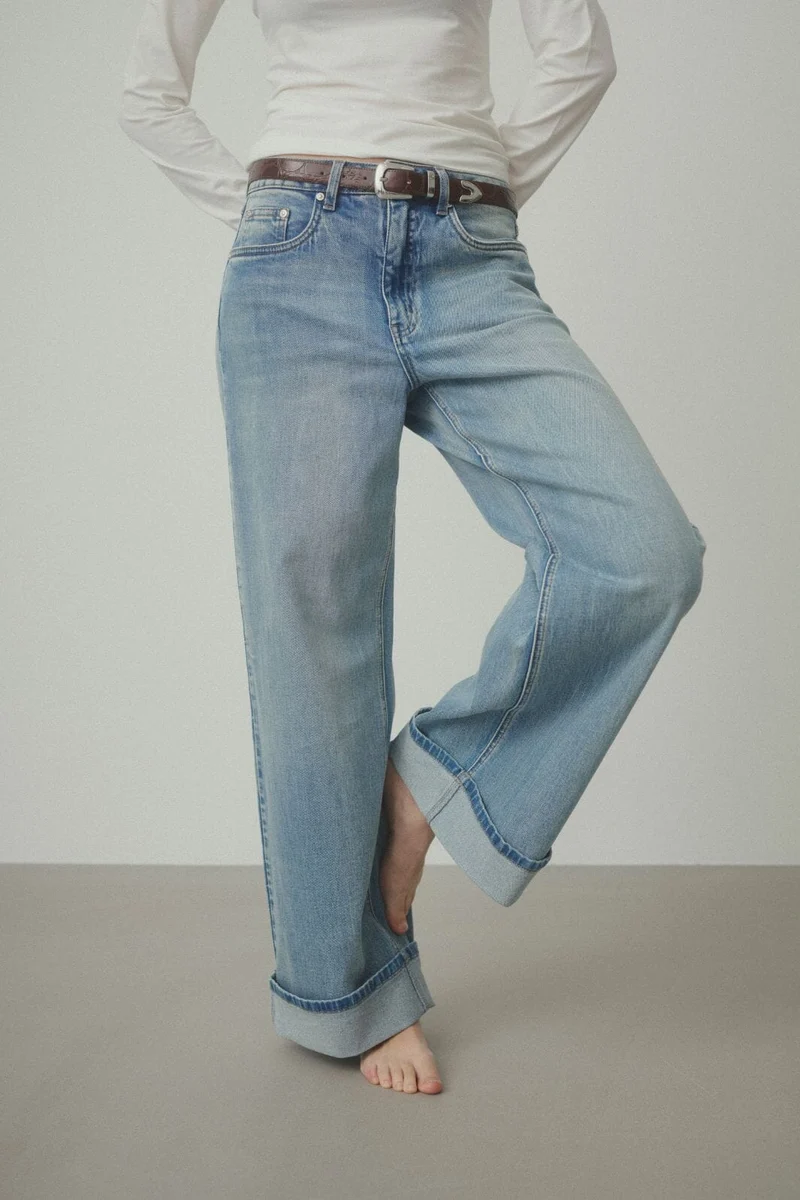 Gestuz - Gzsara Wide Jeans 10910809 - 104590 - Washed Blue