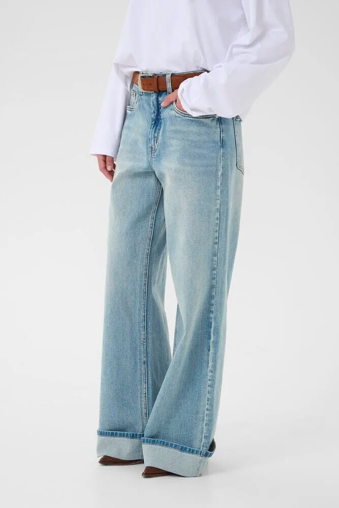 Gestuz - Gzsara Wide Jeans 10910809 - 104590 - Washed Blue
