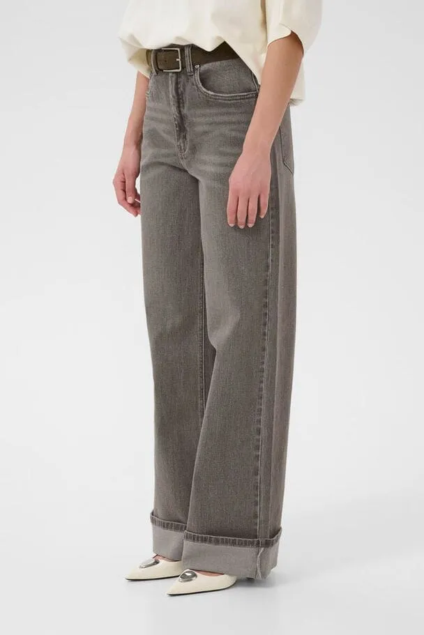 Gestuz - Gzsara Wide Jeans 10910809 - 102235 - Washed Light Grey