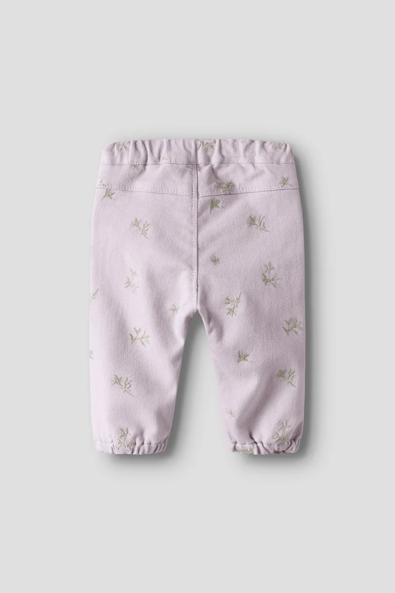 Name It - Nbfrose Loose Twi Pant 1717-Yf B - 4994916 Dawn Pink Flower Emb