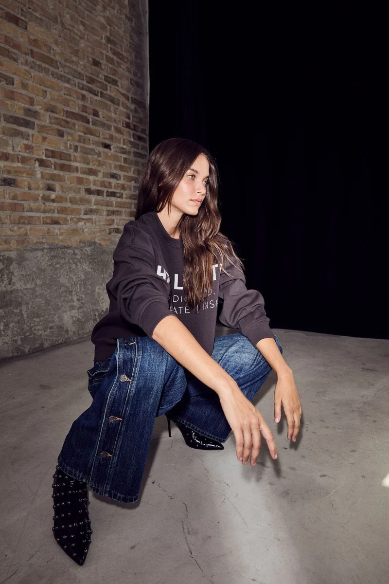 Haute L'Amitié - Denize Button Jeans HL10489 - Denim Blue