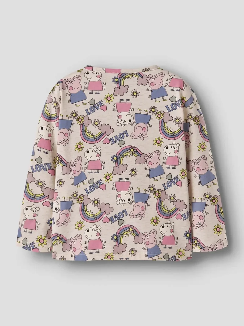 Name It - Nmfdarsy Peppa Ls Nreg Top - 5009657 Peyote Melange