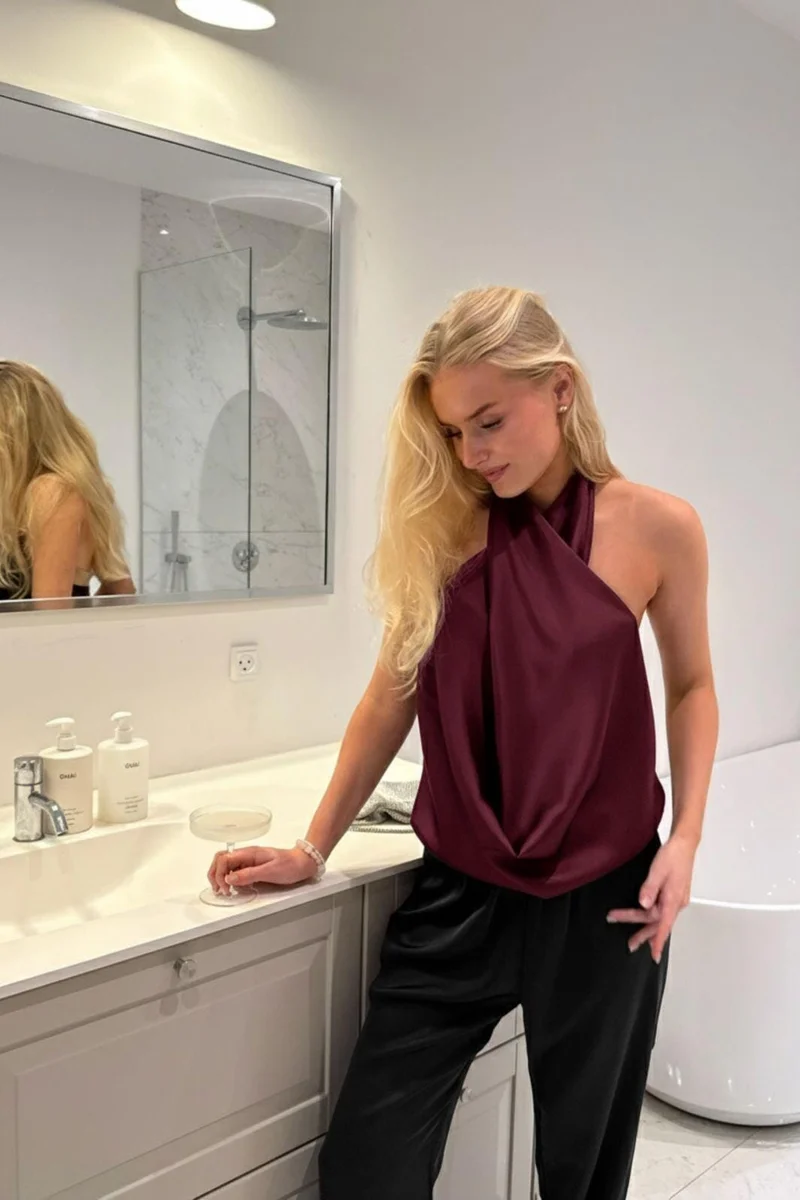 BYIC - Hollyic Wrap Top A2553 - Bordeaux