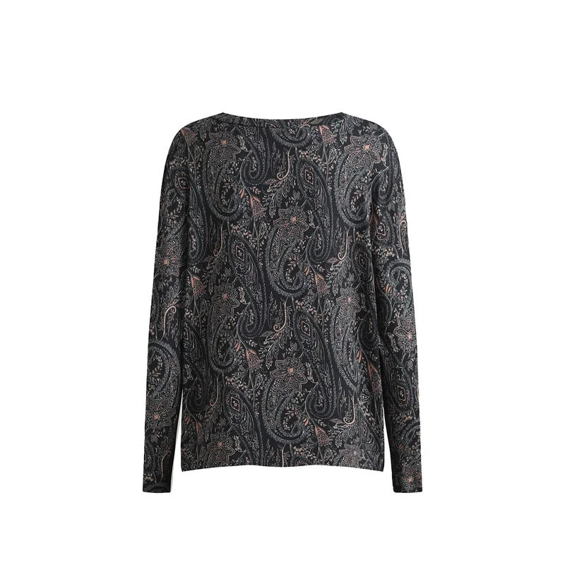 Liberte - Alma-Ls-U-Tshirt 22146 - Night Sky Paisley