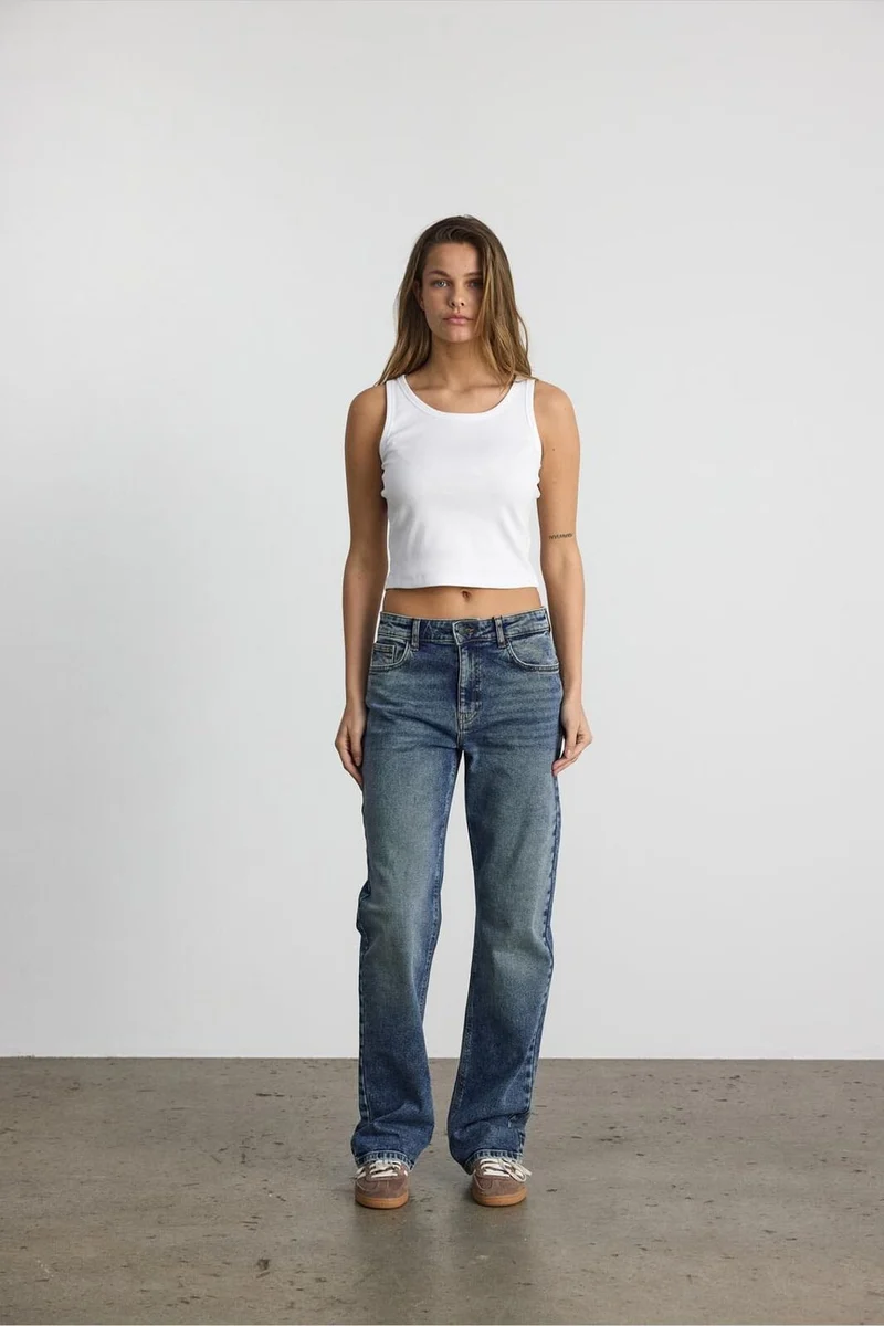 Noisy May - Nmmonica Straight Jean Az221Db - 4920806 Dark Blue Denim