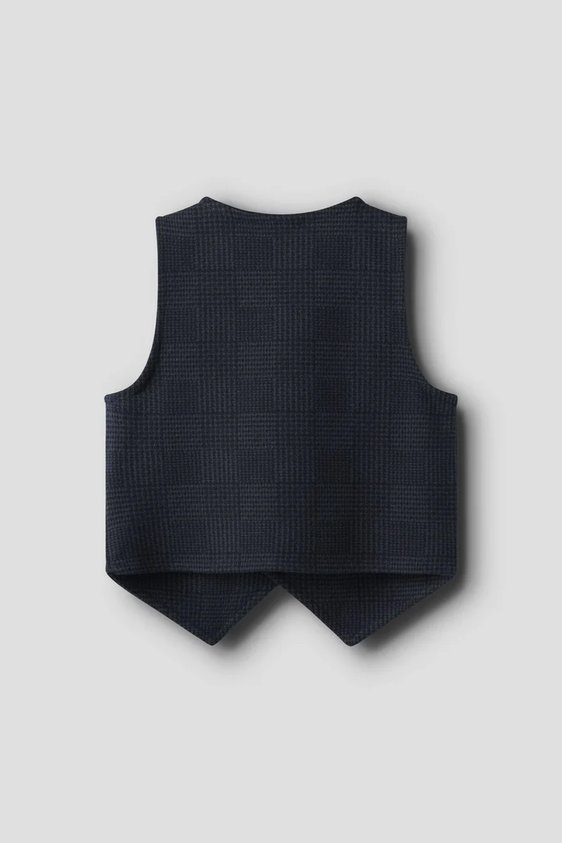 Name It - Nmmrobino Vest - 4874356 Navy Blazer Check