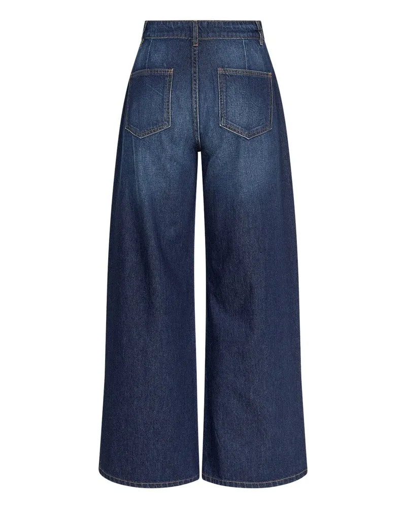 MSCH Copenhagen - Mschadna Alena Pants 19715 - Dark Blue Wash