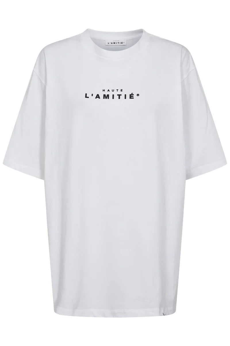Haute L'Amitié - Crew Rub Print Tee HL10385 - White