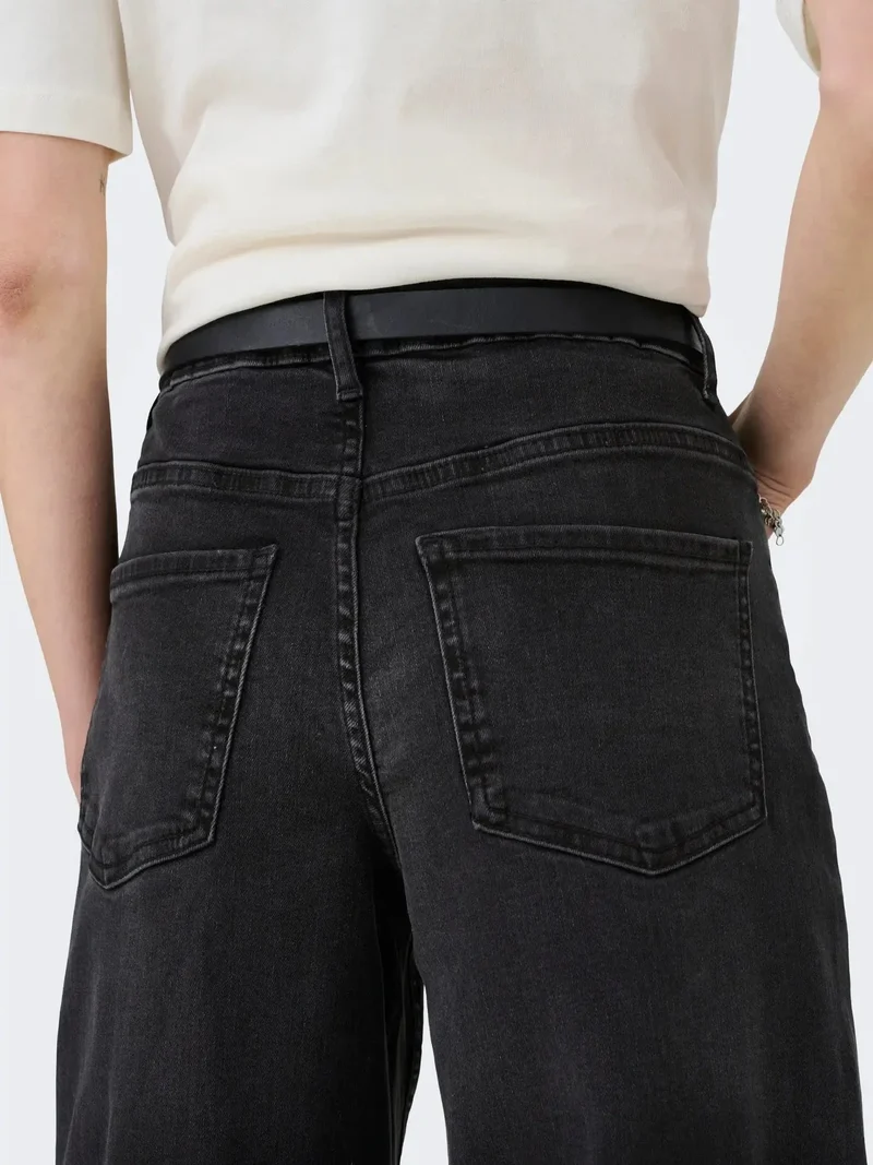 JDY - Jdyfelina-Fina Wide Blk Jeansdnm - 4775461 Black Denim