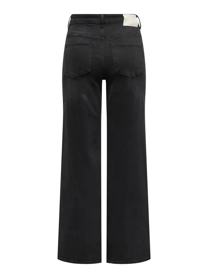 JDY - Jdyfelina-Fina Wide Blk Jeansdnm - 4775461 Black Denim