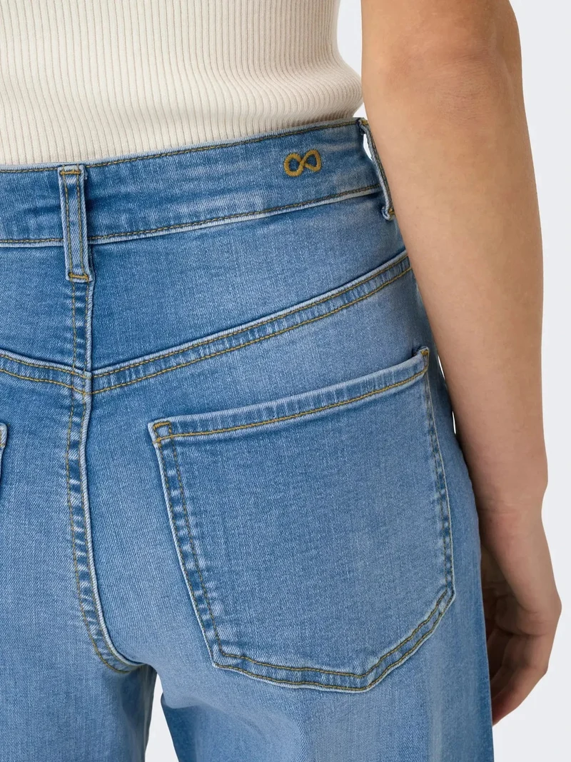 JDY - Jdyfelina-Fina Wide Med Blue - 4735461 Medium Blue Denim