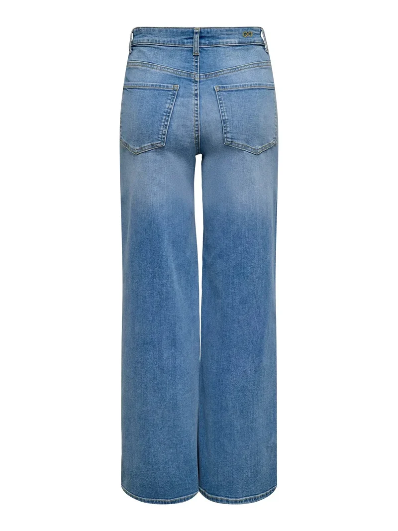 JDY - Jdyfelina-Fina Wide Med Blue - 4735461 Medium Blue Denim