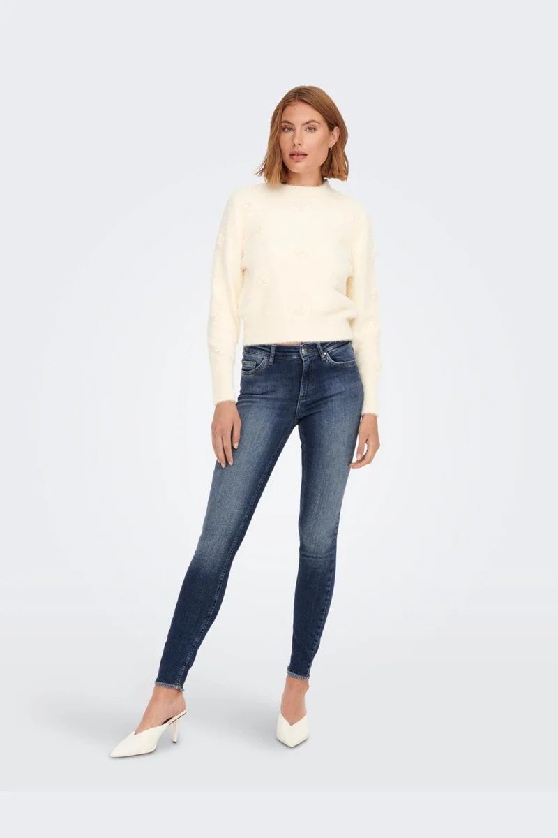 Only - Onlblush Mid Sk - 3972348 Medium Blue Denim