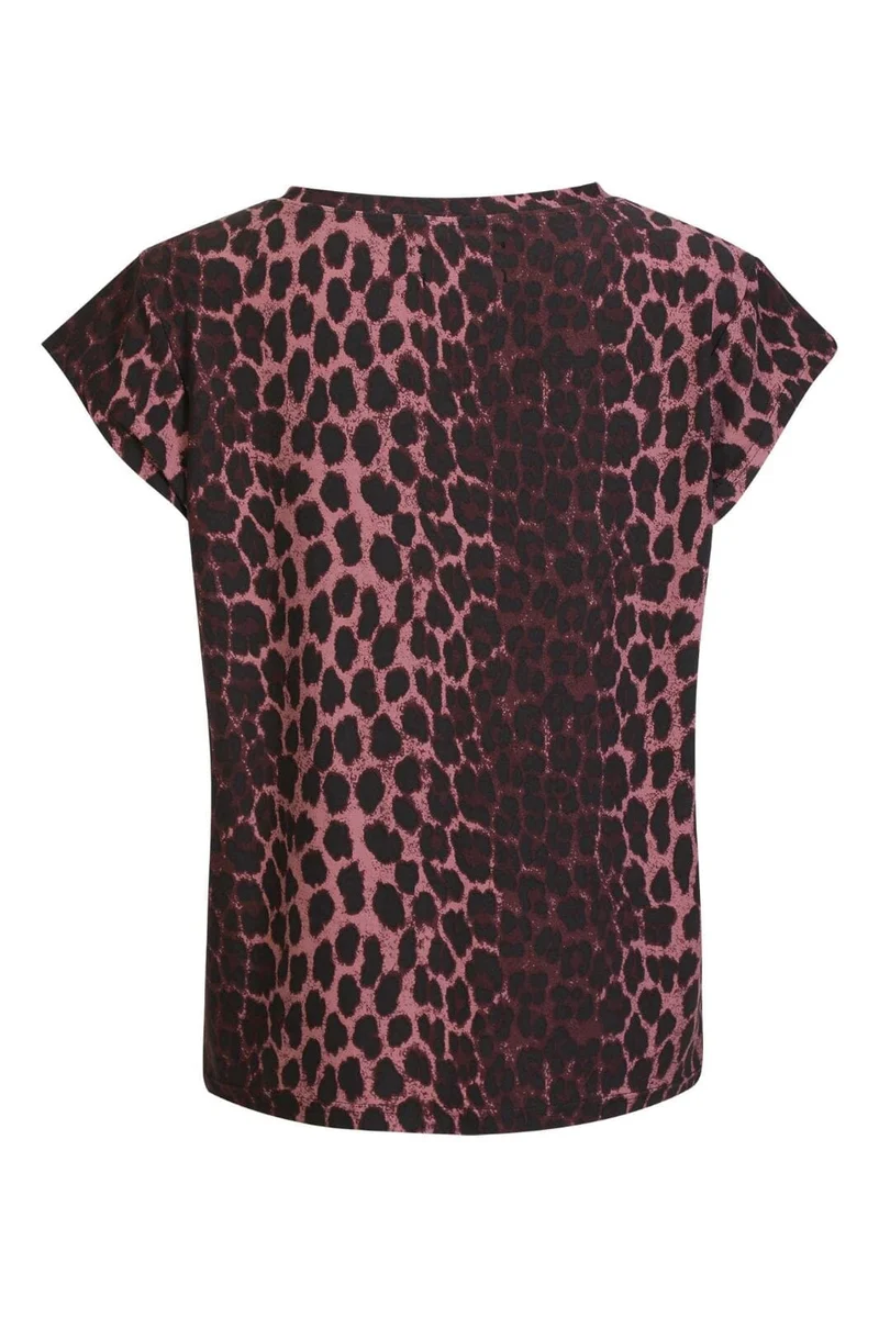 Liberte - Alma-U-Tshirt 9581 - Bordeaux Lux Leo