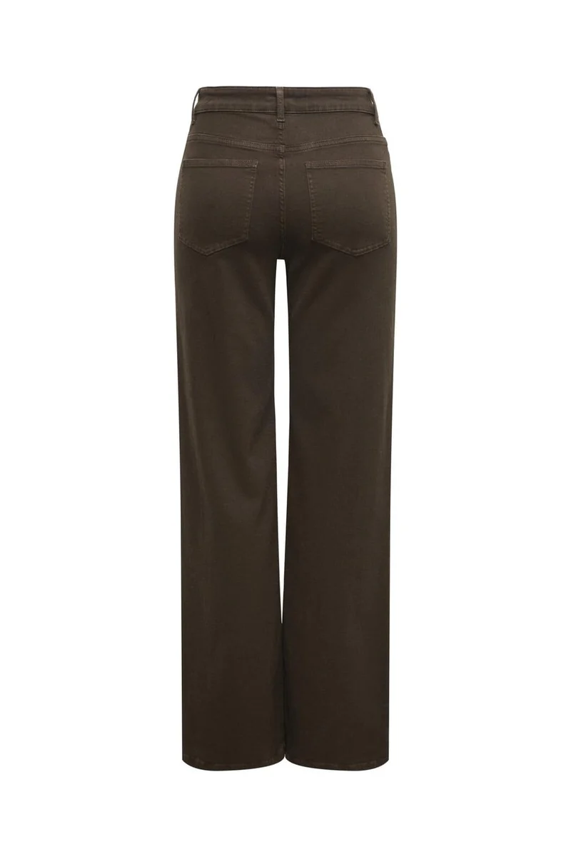 Only - Onlmadison Blush Wide Brown Cro11 - 4986402 Dark Brown Denim
