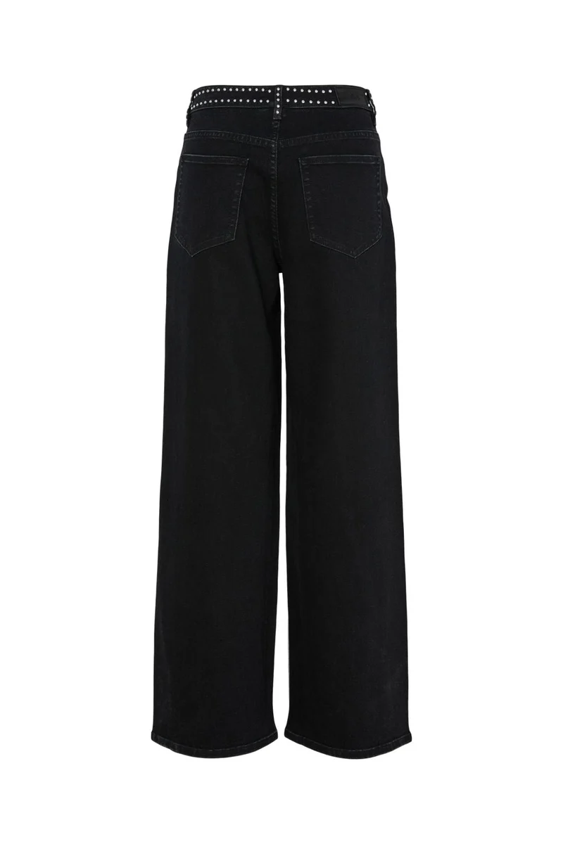 YAS - Yasnoelle Studded Jeans - 4931525 Dark Grey Denim