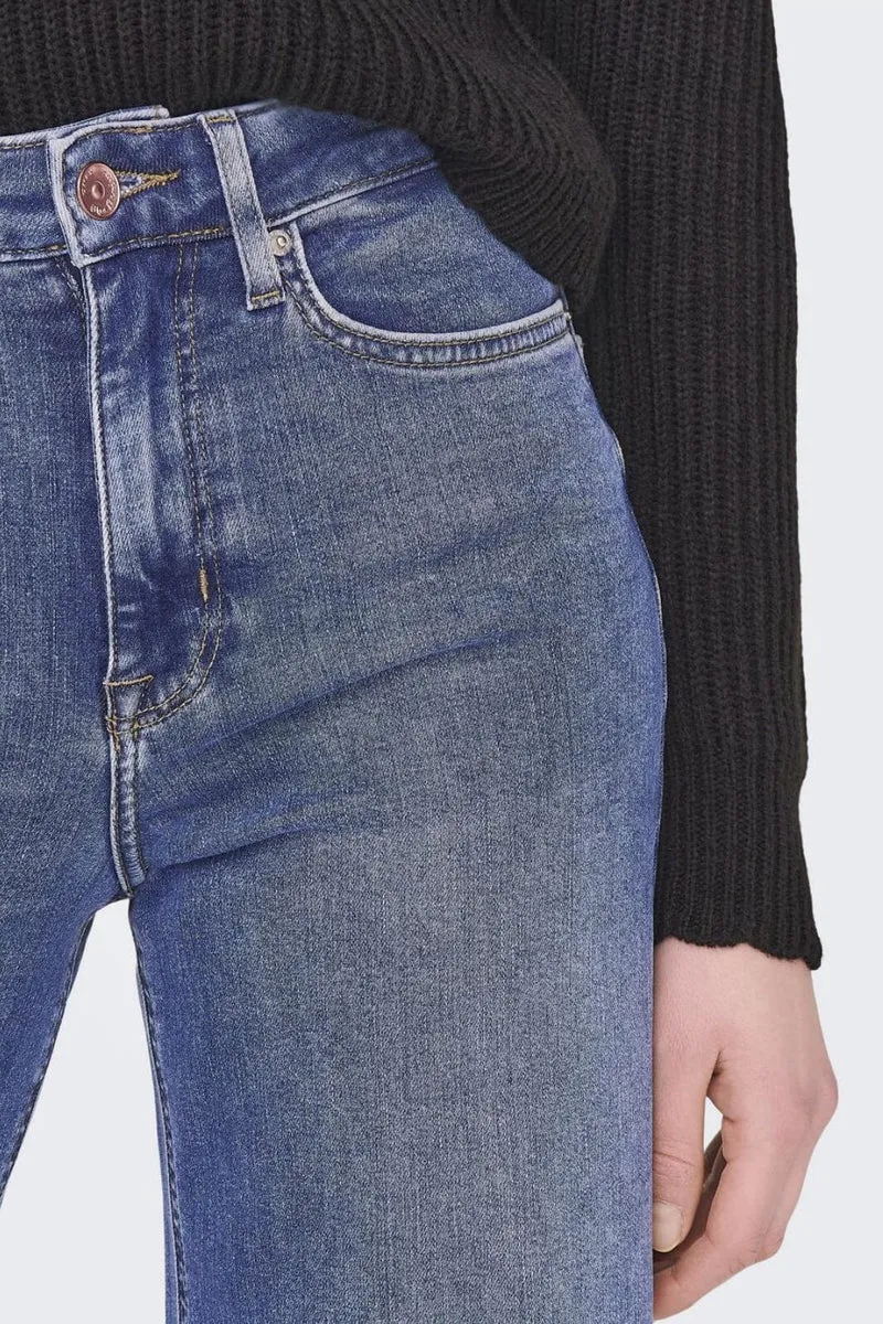 Only - Onlmadison Blush Wide Cro372 - 4117715 Medium Blue Denim