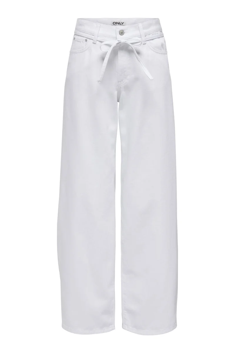 Only - Onlgianna Straight Dot211 - 4902941 White Denim