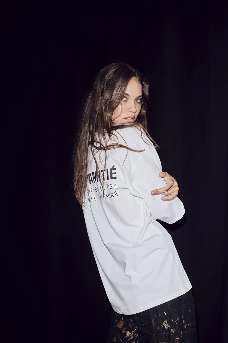 Haute L'Amitié - Back Logo Loose Tee HL10410 - White/Black Print